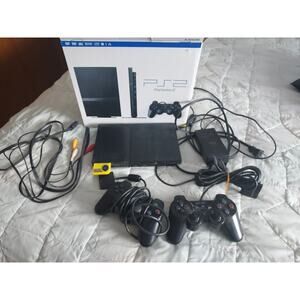 PlayStation 2 Original w/ Box Memory Card 2 Controllers Wiring Direction book